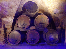 Wine barrels at the Museum of the St. Nikolai Memorial