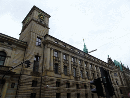 The southwest side of the Handelskammer Hamburg building, viewed from the Große Johannisstraße street