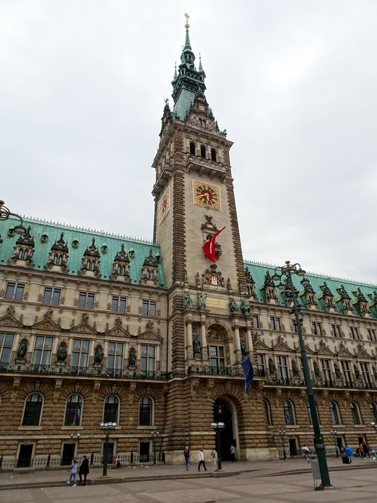 Front of the City Hall at the Rathausmarkt square