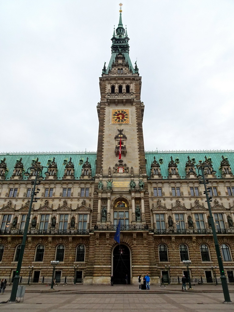 Front of the City Hall at the Rathausmarkt square