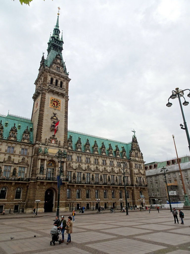 Front of the City Hall at the Rathausmarkt square