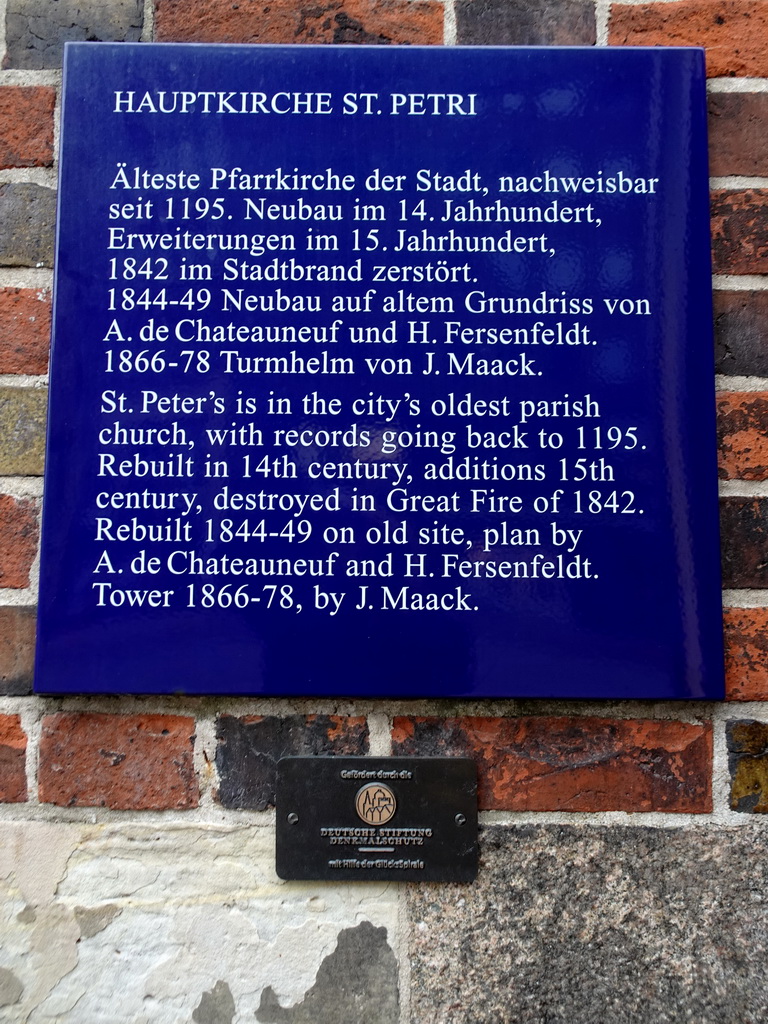 Information on St. Peter`s Church