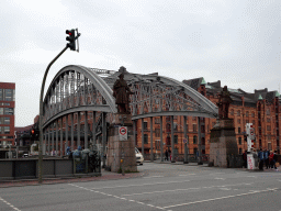 Bridge at the north side of the Bei St. Annen street over the Zollkanal canal