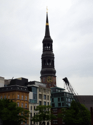 Tower of the St. Katharinen Church, viewed from the Pickhuben street