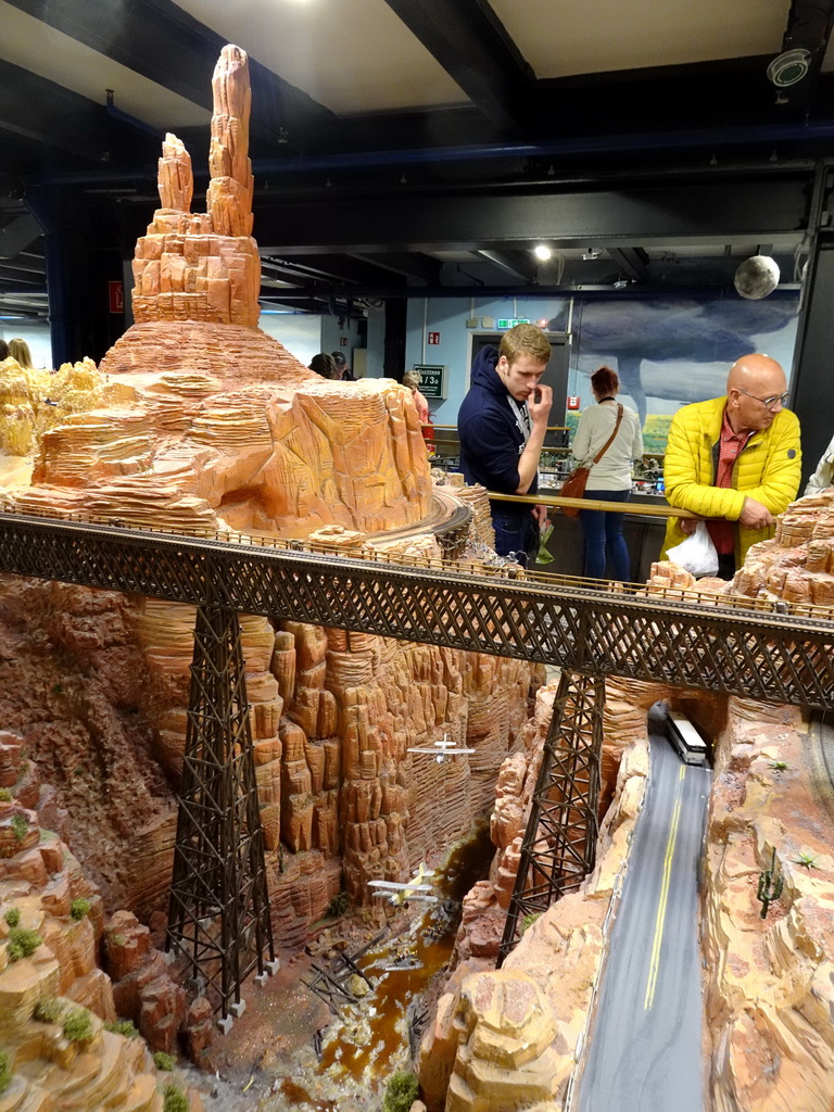 Scale model of the Grand Canyon at the USA section of Miniatur Wunderland