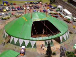 Scale model of the Sarrasani circus tent at the Central Germany section of Miniatur Wunderland