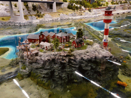Scale model of the fictional island of Norostseeinsel at the Scandinavia section of Miniatur Wunderland