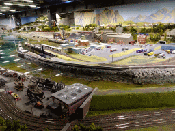 Scale model of the fictional harbour at the Scandinavia section of Miniatur Wunderland