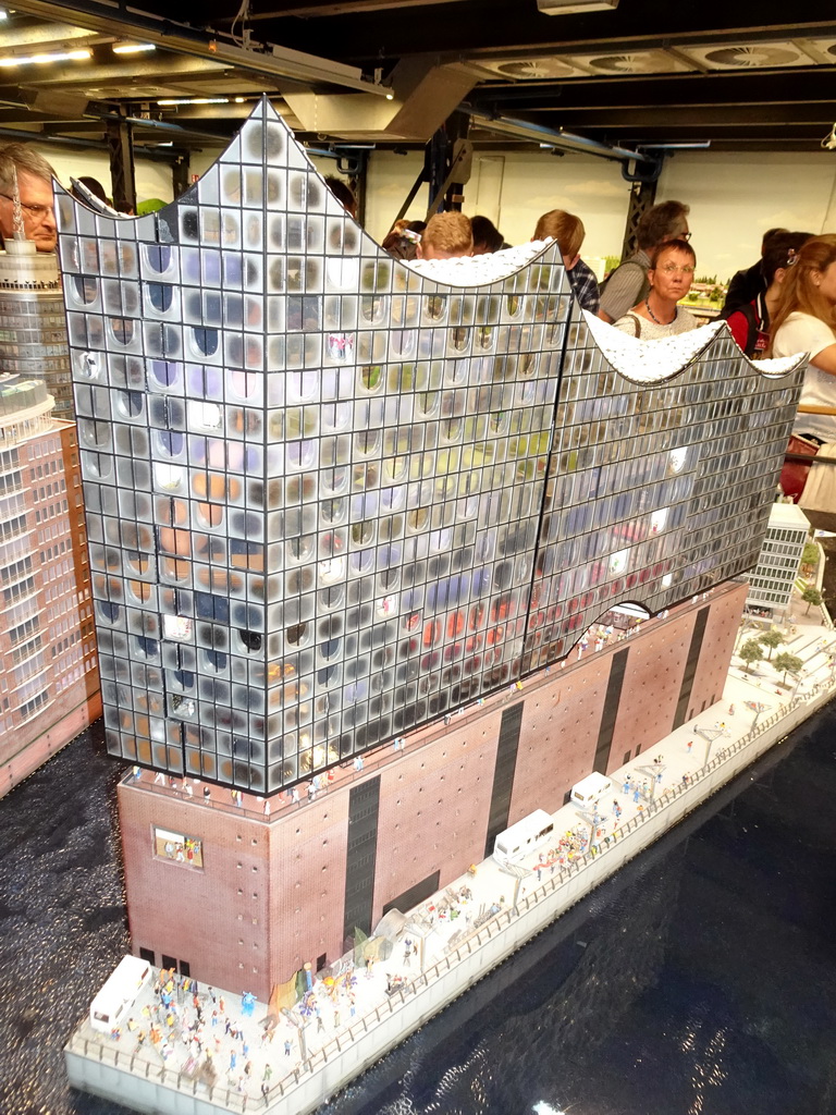 Scale model of the Elbphilharmonie concert hall at the Hamburg section of Miniatur Wunderland