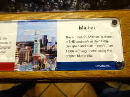 Explanation on St. Michael`s Church at the Hamburg section of Miniatur Wunderland