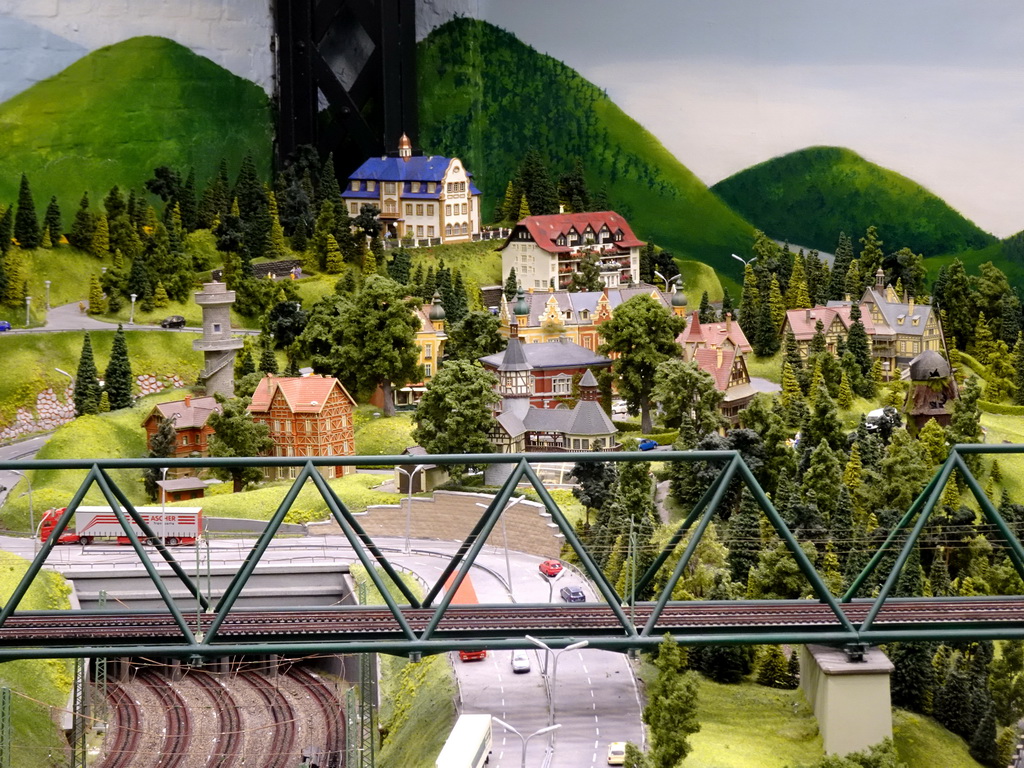 Scale model of Dammtor Station at the Hamburg section of Miniatur Wunderland