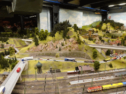 Scale model of the railway track at the Central Germany section of Miniatur Wunderland