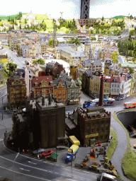 Scale model of buildings at the fictional town of Knuffingen at the Knuffingen section of Miniatur Wunderland
