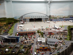 Scale model of the fictional Knuffingen Airport at the Knuffingen section of Miniatur Wunderland