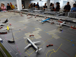 Scale model of the fictional Knuffingen Airport at the Knuffingen section of Miniatur Wunderland