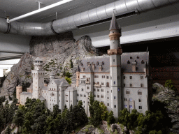 Scale model of Neuschwanstein Castle at the Bavaria section of Miniatur Wunderland