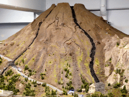 Scale model of Mount Vesuvius at the Italy section of Miniatur Wunderland