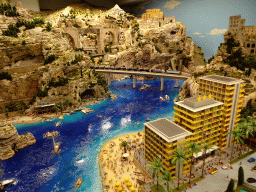 Scale model of the Amalfi Coast at the Italy section of Miniatur Wunderland