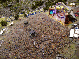 Scale model of the DJ Bobo Open Air concert at the Switzerland section of Miniatur Wunderland