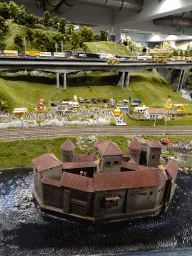 Scale model of a fortress at the Switzerland section of Miniatur Wunderland