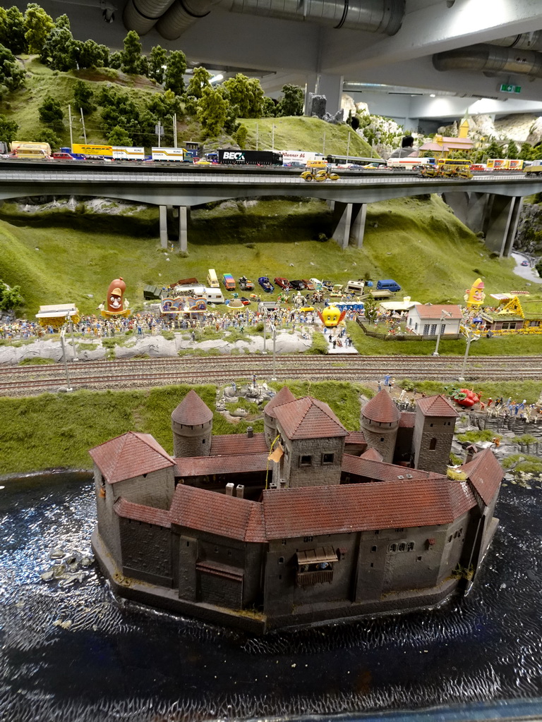 Scale model of a fortress at the Switzerland section of Miniatur Wunderland
