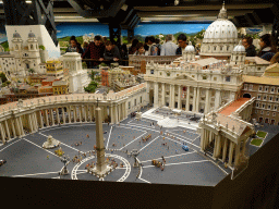 Scale model of St. Peter`s Basilica at the Italy section of Miniatur Wunderland