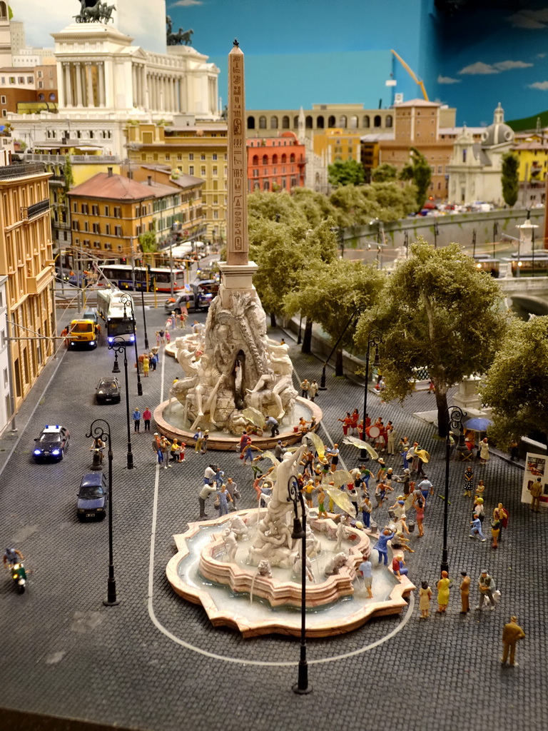 Scale model of Piazza Navona at the Italy section of Miniatur Wunderland