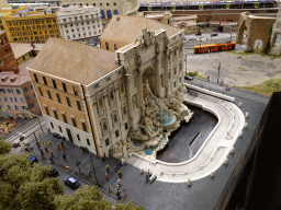 Scale model of the Trevi Fountain at the Italy section of Miniatur Wunderland