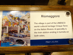 Explanation on Riomaggiore at the Italy section of Miniatur Wunderland