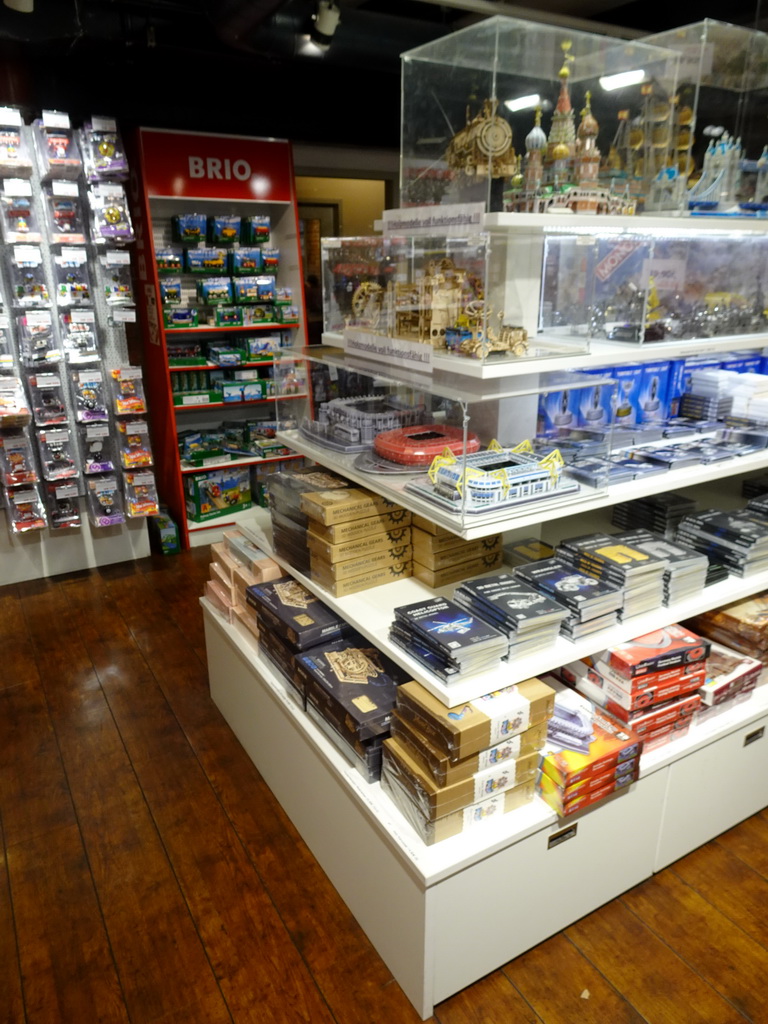 Interior of the souvenir shop of Miniatur Wunderland