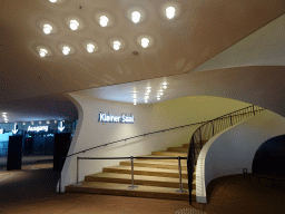 Lobby of the Elbphilharmonie concert hall with the staircase to the Recital Hall