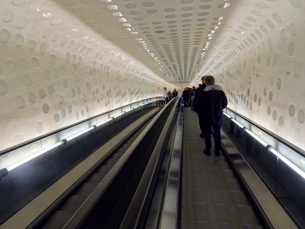 Escalator at the Elbphilharmonie concert hall