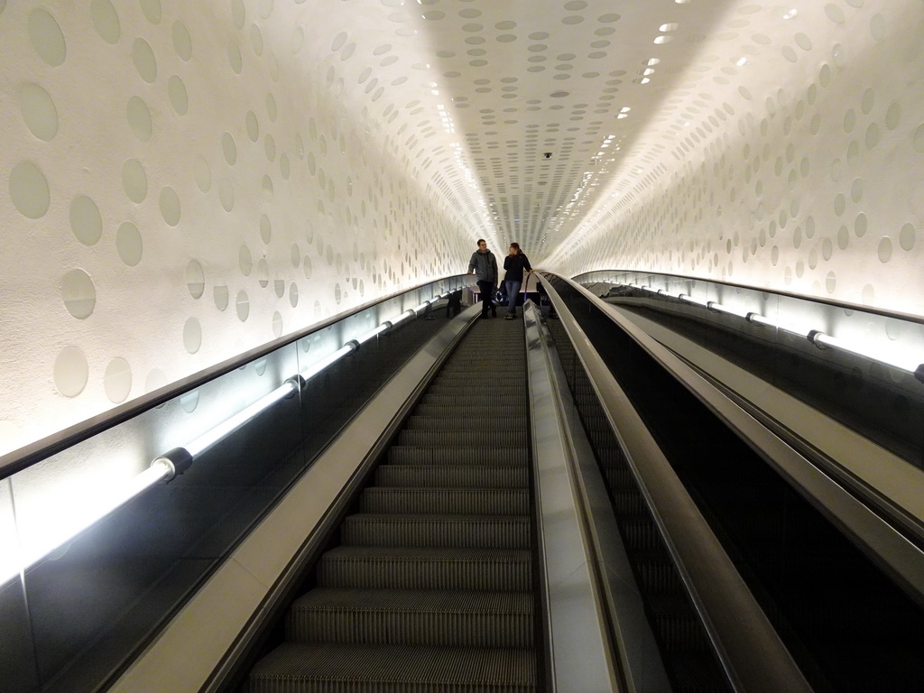 Escalator at the Elbphilharmonie concert hall