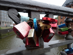 Locks on the Am Sandtorkai bridge