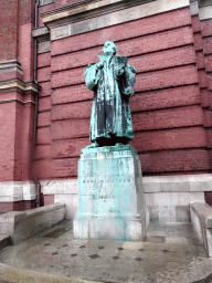 Statue of Martin Luther at the northwest side of St. Michael`s Church