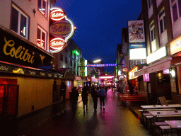 Clubs at the Große Freiheit street, by night