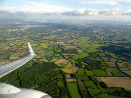 The northwest side of the city, viewed from the airplane to Amsterdam