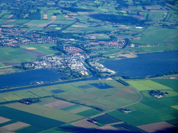 The city of Elburg, viewed from the airplane to Amsterdam