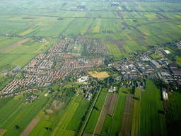 The city of Montfoort, viewed from the airplane to Amsterdam