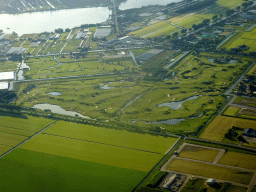 The Golf & Country Club at Nieuwveen, viewed from the airplane to Amsterdam