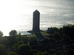 The Watertoren Aalsmeer tower at the northeast side of the Westeinderplassen lake