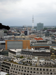 hamburg_1_050 - 300 kb - 768x1024 - The northwest side of the city with the Heinrich-Hertz-Turm tower, viewed from the tower of the St. Nikolai Memorial The northwest side of the city with the Heinrich-Hertz-Turm tower, viewed from the tower of the St. Nikolai Memorial