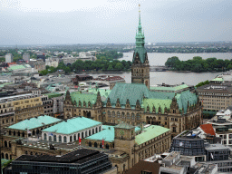 hamburg_1_053 - 361 kb - 1024x768 - The northeast side of the city with the Town Hall, the Binnenalster lake and the Außenalster lake, viewed from the tower of the St. Nikolai Memorial The northeast side of the city with the Town Hall, the Binnenalster lake and the Außenalster lake, viewed from the tower of the St. Nikolai Memorial
