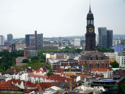 hamburg_1_064 - 327 kb - 1024x768 - The west side of the city with St. Michael`s Church and the Dancing Towers, viewed from the tower of the St. Nikolai Memorial The west side of the city with St. Michael`s Church and the Dancing Towers, viewed from the tower of the St. Nikolai Memorial