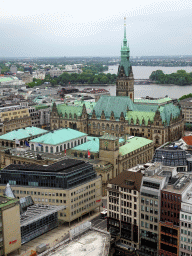 hamburg_1_080 - 387 kb - 768x1024 - The northeast side of the city with the Town Hall, the Binnenalster lake and the Außenalster lake, viewed from the tower of the St. Nikolai Memorial The northeast side of the city with the Town Hall, the Binnenalster lake and the Außenalster lake, viewed from the tower of the St. Nikolai Memorial