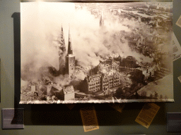 hamburg_1_099 - 282 kb - 1024x768 - Photograph of the destruction of the city of Lübeck, at the Museum of the St. Nikolai Memorial, with explanation Photograph of the destruction of the city of Lübeck, at the Museum of the St. Nikolai Memorial, with explanation