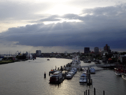 hamburg_1_407 - 244 kb - 1024x768 - Boats in the Elbe river and the St. Pauli Piers, viewed from the viewing point of the Elbphilharmonie concert hall Boats in the Elbe river and the St. Pauli Piers, viewed from the viewing point of the Elbphilharmonie concert hall