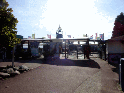 Back side of the entrance gates to the Dolfinarium Harderwijk