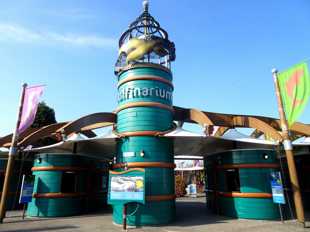 Front entrance to the Dolfinarium Harderwijk at the Strandboulevard Oost