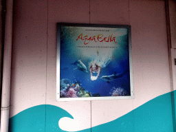 Poster of the Aqua Bella show at the DolfijndoMijn theatre at the Dolfinarium Harderwijk
